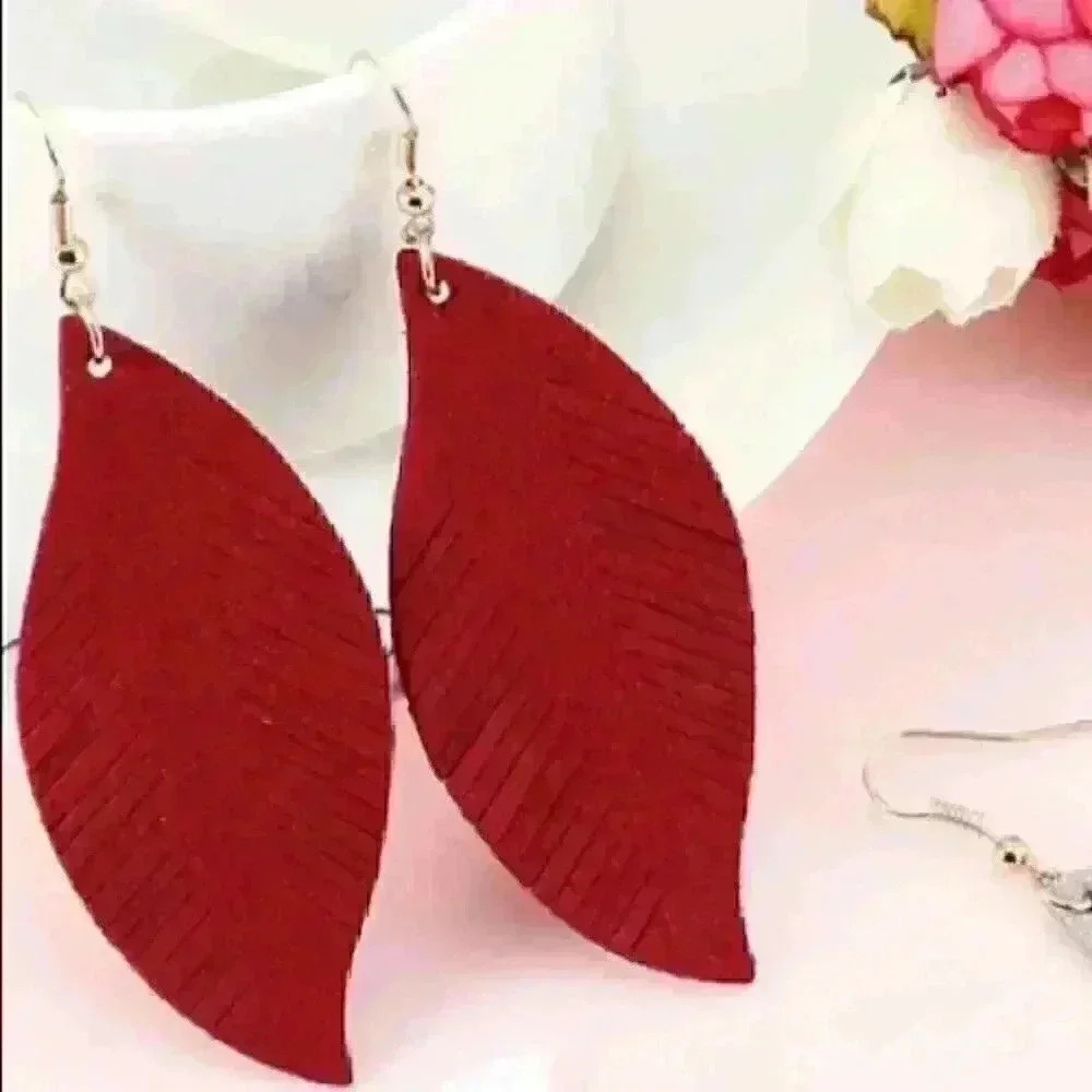 Suede Leather Earrings